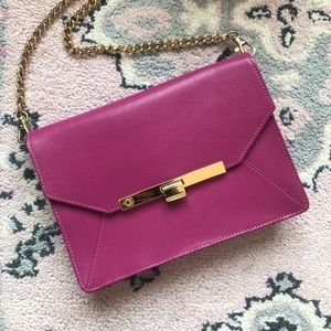 Bright Pink Clutch or Shoulder Purse